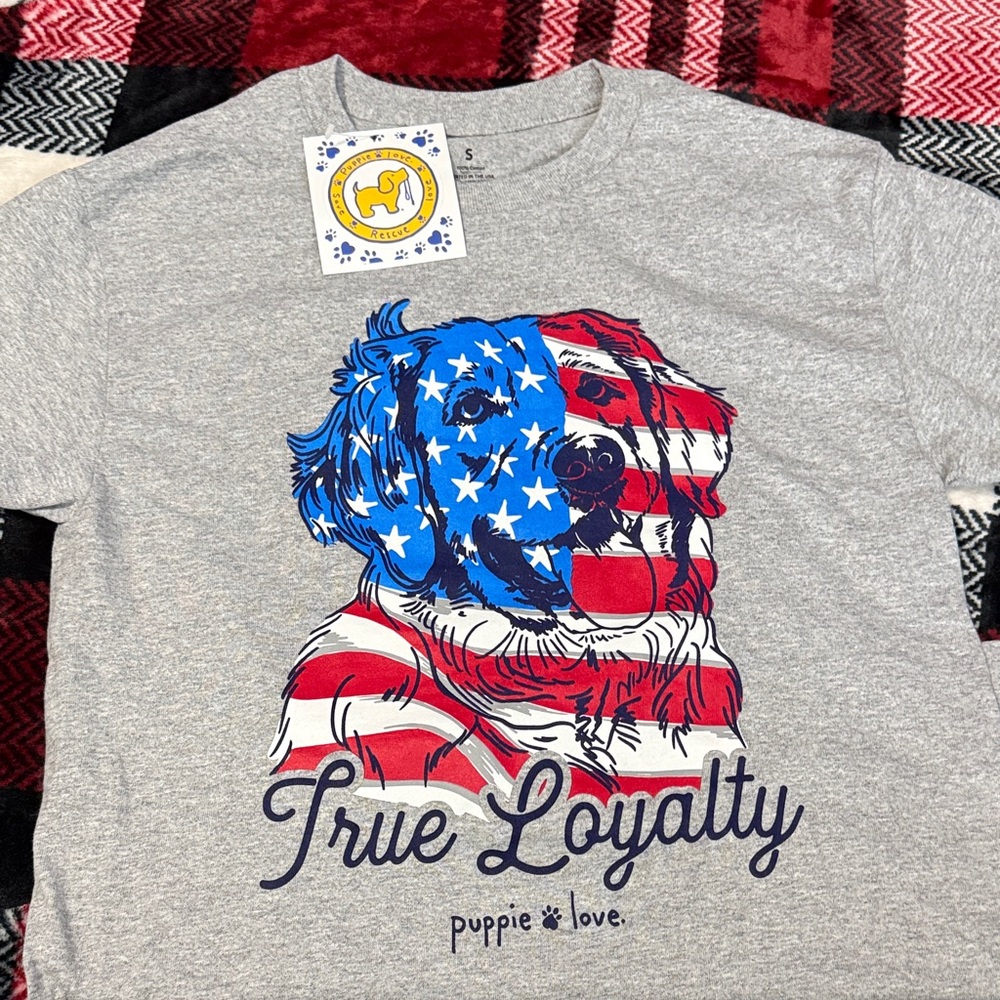 Puppie Love Gray True Loyalty T-Shirt